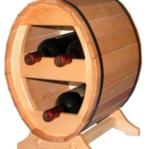 3-db-os hordó alakú bortartó